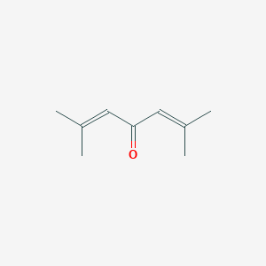 molecular formula C9H14O<br>(CH3)2C=CHCOCH=C(CH3)2<br>C9H14O B156642 2,6-Dimethyl-2,5-heptadien-4-one CAS No. 504-20-1