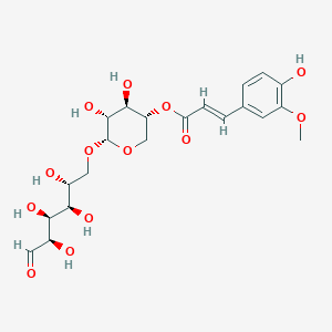 molecular formula C21H28O13 B156658 Feruloyated xyloglucan CAS No. 129724-46-5