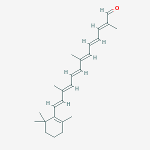 molecular formula C25H34O B156666 12'-Apo-beta-carotenal CAS No. 1638-05-7