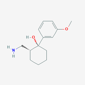 molecular formula C₁₄H₂₁NO₂ B015667 (1R,2R)-2-(Aminomethyl)-1-(3-methoxyphenyl)cyclohexan-1-OL CAS No. 931115-27-4