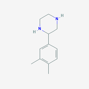 molecular formula C12H18N2 B156673 2-(3,4-Dimethylphenyl)piperazine CAS No. 137684-27-6