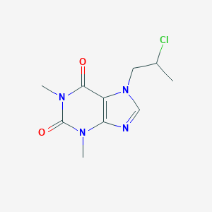 molecular formula C10H13ClN4O2 B156684 7-(2-Chloropropyl)-3,7-dihydro-1,3-dimethyl-1H-purine-2,6-dione CAS No. 1919-38-6