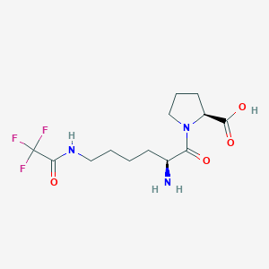 molecular formula C13H20F3N3O4 B156690 N-(N6-Trifluoroacetyl-L-lysyl)-L-proline CAS No. 103300-89-6