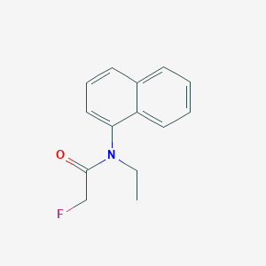 molecular formula C14H14FNO B156700 Acetamide, N-ethyl-2-fluoro-N-1-naphthyl- CAS No. 10016-03-2