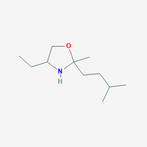 molecular formula C11H23NO B156706 4-Ethyl-2-methyl-2-(3-methylbutyl)oxazolidine CAS No. 137796-06-6