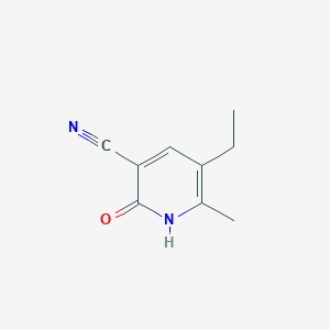 molecular formula C9H10N2O B156717 5-Ethyl-6-methyl-2-oxo-1,2-dihydropyridine-3-carbonitrile CAS No. 136562-04-4