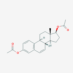 molecular formula C22H26O4 B156719 Estra-1,3,5(10),6-tetraene-3,17-diol, diacetate, (17beta)- CAS No. 1971-65-9