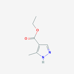 molecular formula C7H10N2O2 B015672 ethyl 3-methyl-1H-pyrazole-4-carboxylate CAS No. 85290-78-4