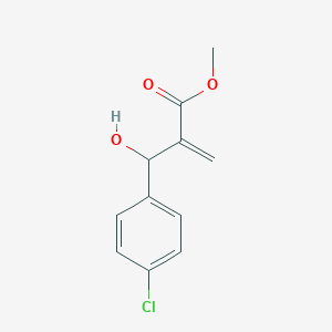 molecular formula C11H11ClO3 B156725 2-[(4-氯苯基)-羟甲基]-丙烯酸甲酯 CAS No. 131469-67-5