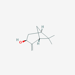 molecular formula C10H16O B156732 (1r,3s,5r)-6,6-Dimethyl-2-methylidenebicyclo[3.1.1]heptan-3-ol CAS No. 1674-08-4