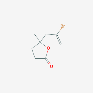 molecular formula C8H11BrO2 B156753 5-(2-Bromoprop-2-en-1-yl)-5-methyloxolan-2-one CAS No. 138416-14-5