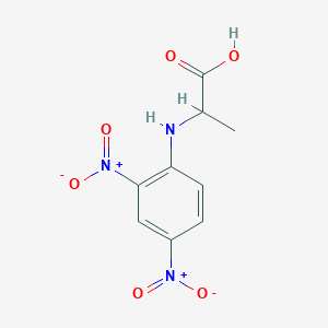 molecular formula C9H9N3O6 B156755 N-(2,4-Dinitrophenyl)-L-alanine CAS No. 1655-52-3