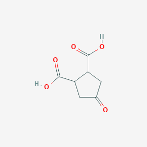 molecular formula C7H8O5 B156756 4-Oxocyclopentane-1,2-dicarboxylic acid CAS No. 1703-61-3