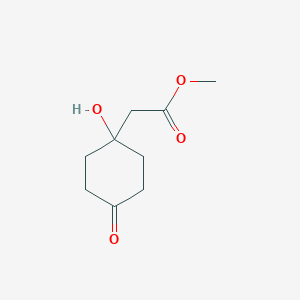 molecular formula C9H14O4 B156757 Methyl 2-(1-hydroxy-4-oxocyclohexyl)acetate CAS No. 81053-14-7