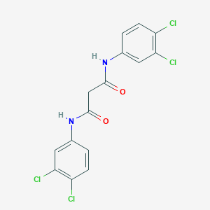 molecular formula C15H10Cl4N2O2 B156758 N,N'-bis(3,4-dichlorophenyl)propanediamide CAS No. 1677-30-1