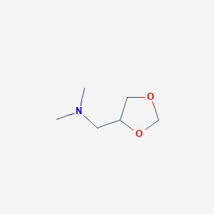 molecular formula C6H13NO2 B156771 1-(1,3-dioxolan-4-yl)-N,N-dimethylmethanamine CAS No. 89584-26-9