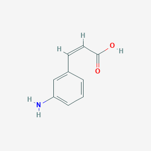 molecular formula C9H9NO2 B156792 (Z)-3-(3-aminophenyl)prop-2-enoic acid CAS No. 1194826-85-1
