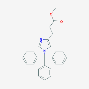 molecular formula C26H24N2O2 B015681 Methyl 3-(1-Tritylimidazol-4-yl) Propionate CAS No. 102676-60-8