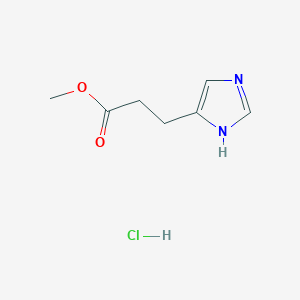 molecular formula C7H11ClN2O2 B015682 Methyl 3-(1H-imidazol-4-yl)propanoate CAS No. 31434-93-2