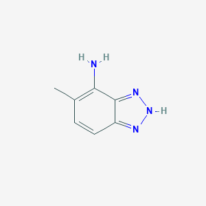 molecular formula C7H8N4 B156820 5-甲基-1H-1,2,3-苯并三唑-4-胺 CAS No. 137434-61-8