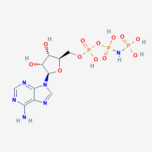 molecular formula C10H17N6O12P3 B156828 Phosphoaminophosphonic acid-adenylate ester CAS No. 128811-31-4