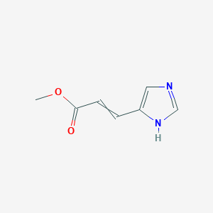 molecular formula C₇H₈N₂O₂ B015683 Methyl 3-(1H-imidazol-4-yl)acrylate CAS No. 52363-40-3