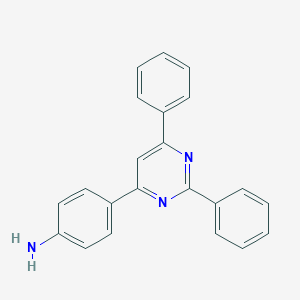molecular formula C22H17N3 B156833 4-(4-Aminophenyl)-2,6-diphenyl pyrimidine CAS No. 130090-20-9