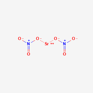 molecular formula Sr(NO3)2<br>N2O6S B156861 Strontium nitrate CAS No. 10042-76-9