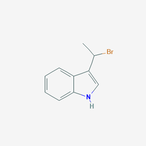 molecular formula C10H10BrN B156866 1H-Indole, 3-(1-bromoethyl)- CAS No. 127561-17-5