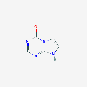 molecular formula C5H4N4O B156870 IMIDAZO[1,2-A]-1,3,5-TRIAZIN-4(8H)-ONE CAS No. 138840-83-2