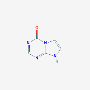 molecular formula C5H4N4O B156870 imidazo[1,2-a][1,3,5]triazin-4(8H)-one CAS No. 138840-83-2
