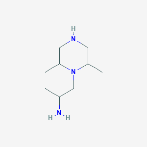 molecular formula C9H21N3 B156874 1-(2,6-Dimethylpiperazin-1-YL)propan-2-amine CAS No. 128364-95-4