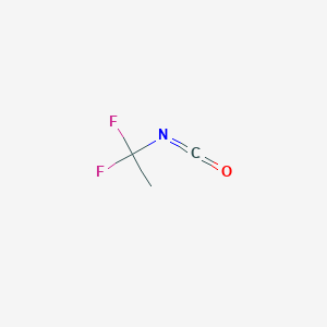 molecular formula C3H3F2NO B156877 1,1-Difluoro-1-isocyanatoethane CAS No. 1645-88-1