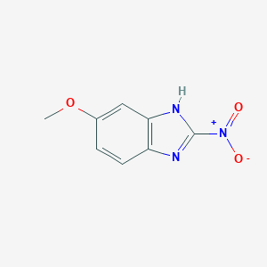 molecular formula C8H7N3O3 B156918 Benzimidazole, 5-methoxy-2-nitro- CAS No. 10045-42-8