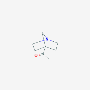 molecular formula C8H13NO B156942 4-Acetyl-1-azabicyclo[2.2.1]heptane CAS No. 126344-06-7