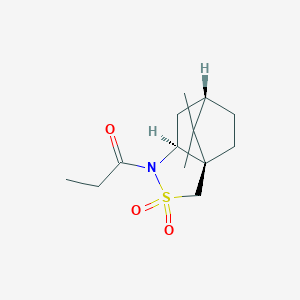 molecular formula C13H21NO3S B156943 N-丙酰基-(2S)-莰烷-10,2-内酰胺 CAS No. 128947-19-3