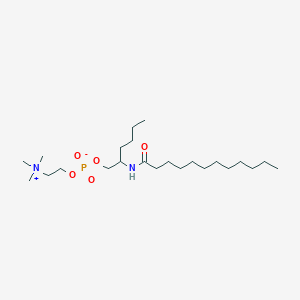 molecular formula C23H49N2O5P B156949 2-Dodecanoylamino-1-hexanolphosphocholine CAS No. 131736-67-9