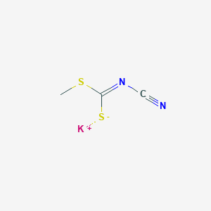 molecular formula C3H3KN2S2 B156958 Cyanimidodithiocarbonic acid monomethyl ester monopotassium salt CAS No. 10191-61-4