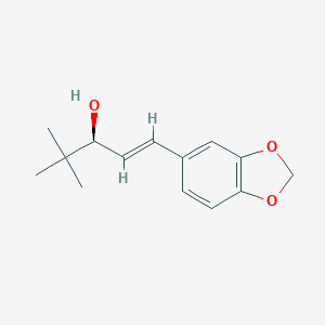 molecular formula C14H18O3 B156968 (-)-Stiripentol CAS No. 144017-66-3