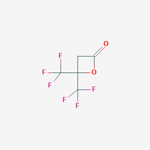 molecular formula C5H2F6O2 B156988 4,4-Bis(trifluoromethyl)oxetan-2-one CAS No. 1718-33-8