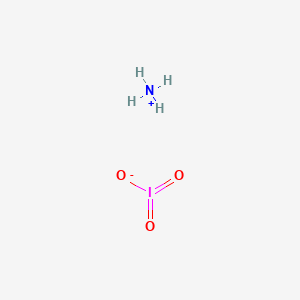 molecular formula H4INO3 B156991 Iodic acid (HIO3), ammonium salt CAS No. 13446-09-8