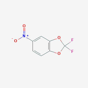 molecular formula C7H3F2NO4 B156995 2,2-Difluoro-5-nitro-1,3-benzodioxole CAS No. 1645-96-1