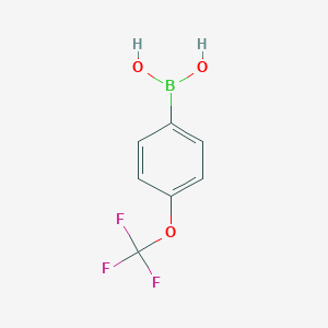 molecular formula C7H6BF3O3 B156996 4-(Trifluoromethoxy)phenylboronic acid CAS No. 139301-27-2