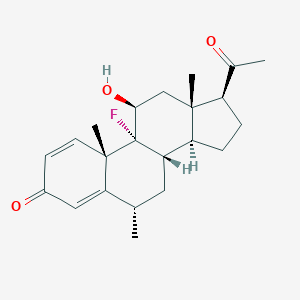 molecular formula C22H29FO3 B156998 9-Fluoro-11beta-hydroxy-6alpha-methylpregna-1,4-diene-3,20-dione CAS No. 1895-19-8
