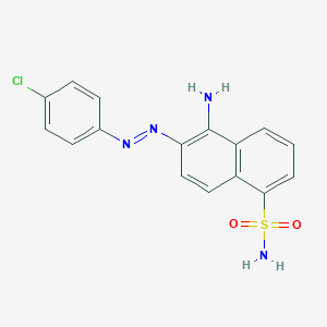 1-Amino-2-(4-chlorophenylazo)naphthalene-5-sulfonamide