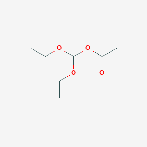 molecular formula C7H14O4 B157029 二乙氧基甲基乙酸酯 CAS No. 14036-06-7
