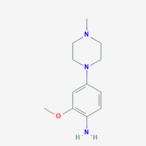 molecular formula C12H19N3O B157030 2-Methoxy-4-(4-methylpiperazin-1-yl)aniline CAS No. 122833-04-9
