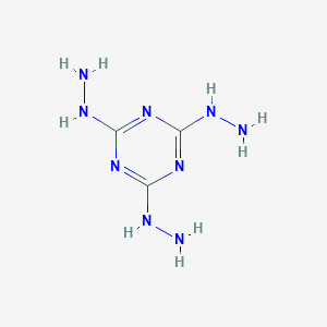 molecular formula C3H9N9 B157035 1,3,5-Triazine-2,4,6(1H,3H,5H)-trione, trihydrazone CAS No. 10105-42-7