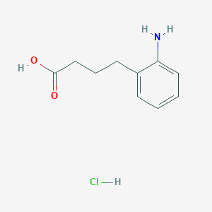 molecular formula C10H14ClNO2 B015704 4-(2-氨基苯基)丁酸，盐酸盐 CAS No. 56182-28-6