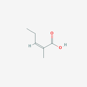 molecular formula C6H10O2 B157046 (Z)-2-methylpent-2-enoic acid CAS No. 1617-37-4